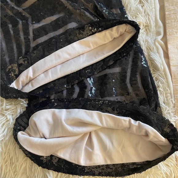 Black Sequined Dress Pants - Picture 2 of 8